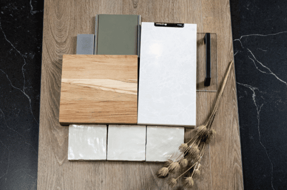 flooring, tile, and cabinet moodboard.
